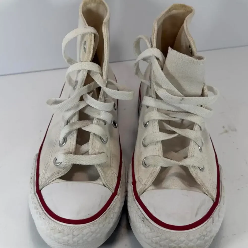 Converse All Star Hi Platform Sneakers Size: US 2 Color: Cream